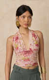 CATALAN TOP - PINK FLORAL (PRE ORDER)