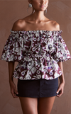 BOGOTA TOP - BROWN FLORAL