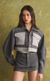 CITA SKORT - GREY DENIM