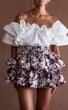 AYDA SKIRT - BROWN FLORAL