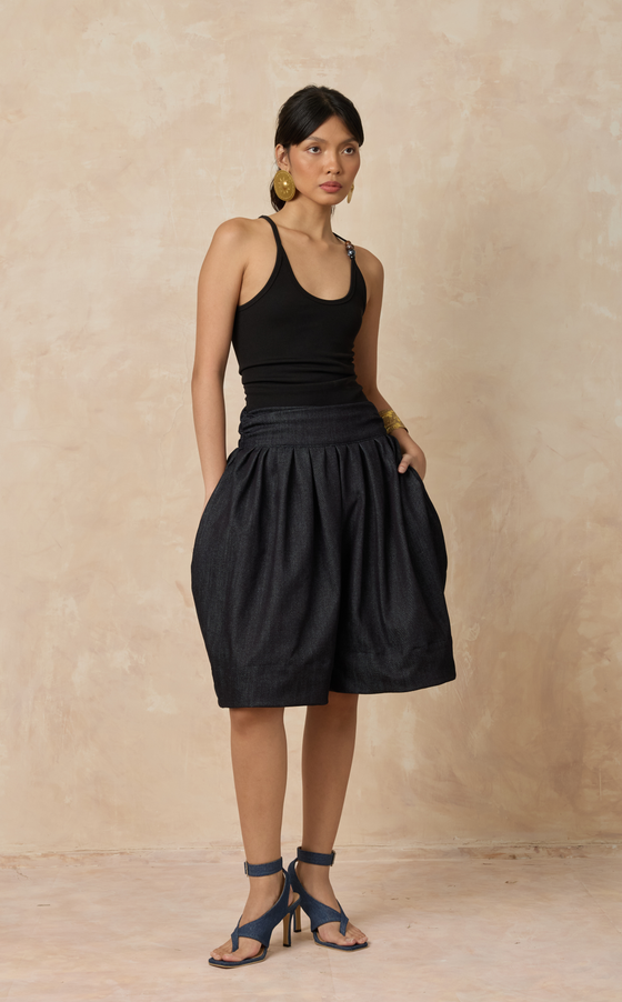 BHUTAN TANK TOP - BLACK