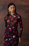 ARA LONG SLEEVES TOP - MIDNIGHT BLOOM