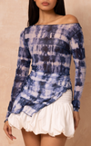 KORA TOP -  BLUE TIE DYE (PRE ORDER)