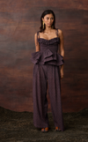 NAMIBIA TOP - PURPLE CHEVRON