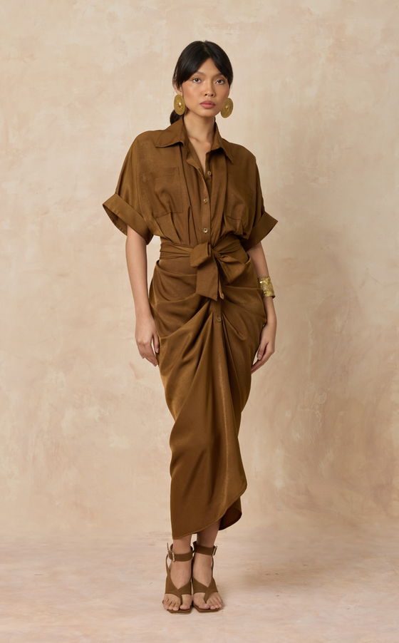 ASMARA DRESS - BRONZE