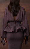 SENEGAL TOP - PURPLE CHEVRON
