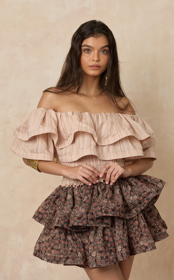 IBIZA TOP 2.0 - BLUSH STRIPES