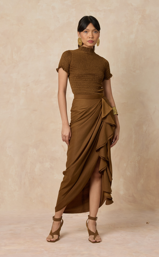 FLORA SKIRT - BRONZE