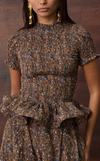 APULIA TOP - BROWN FLORAL