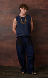 WARSAW PANTS - NAVY BLUE TWILL