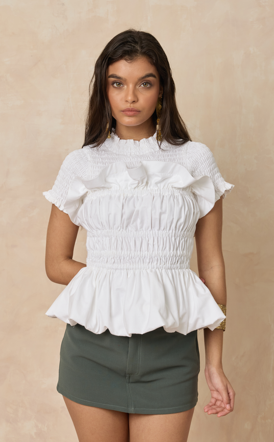MATERA TOP - WHITE