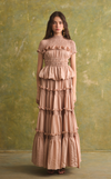AKITA SKIRT - BLUSH STRIPES (PRE ORDER)