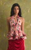 TIBET TOP - RED FLORAL (PRE-ORDER)