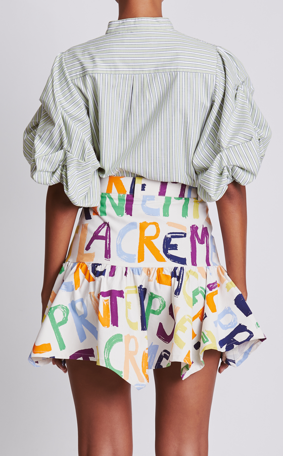 BELIZE SKIRT - LETTER PRINT