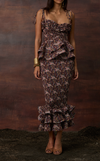 BOLIVIA SKIRT -  PURPLE PAISLEY