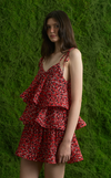 ACAPULCO MINI DRESS - PETAL ABSTRACT