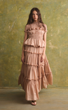 AKITA SKIRT - BLUSH STRIPES (PRE ORDER)