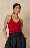 BHUTAN TANK TOP - SCARLET