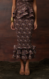 BOLIVIA SKIRT -  PURPLE PAISLEY