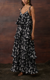 ACAPULCO MAXI DRESS - BLACK FLORAL