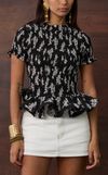 APULIA TOP - BLACK FLORAL