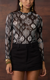 ARA LONG SLEEVES TOP - GRAPHITE