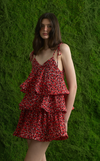 ACAPULCO MINI DRESS - PETAL ABSTRACT