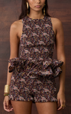 VHINDI SHORTS - PURPLE PAISLEY