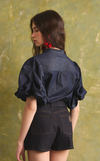 CAMIA TOP - SOFT DENIM