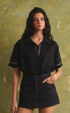 SAN REMO POLO - BLACK LINEN