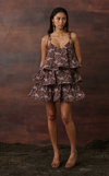 ACAPULCO MINI DRESS - PURPLE PAISLEY