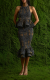 VENEZIA MIDI SKIRT -  BLUE PANSY