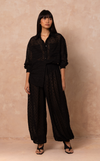 SORRENTO PANTS - BLACK HONEYCOMB