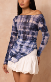 KORA TOP -  BLUE TIE DYE (PRE ORDER)