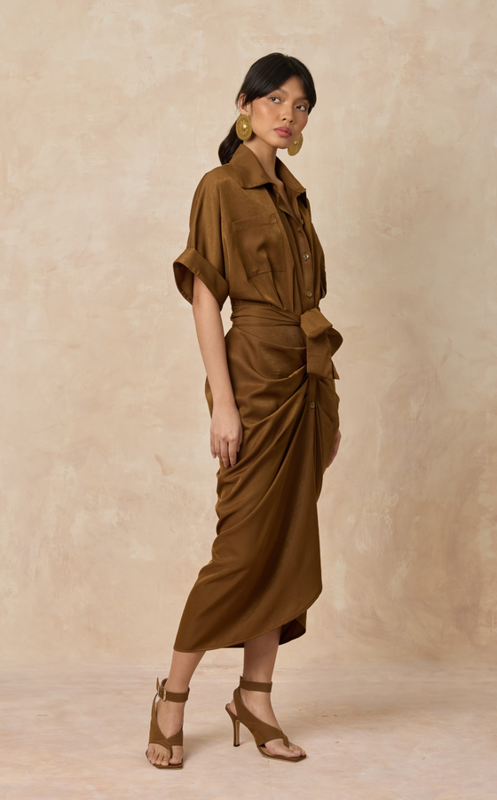 ASMARA DRESS - BRONZE
