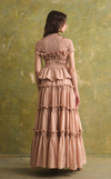 AKITA SKIRT - BLUSH STRIPES (PRE ORDER)