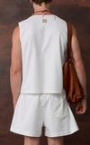 YILMAZ TOP - WHITE OXFORD