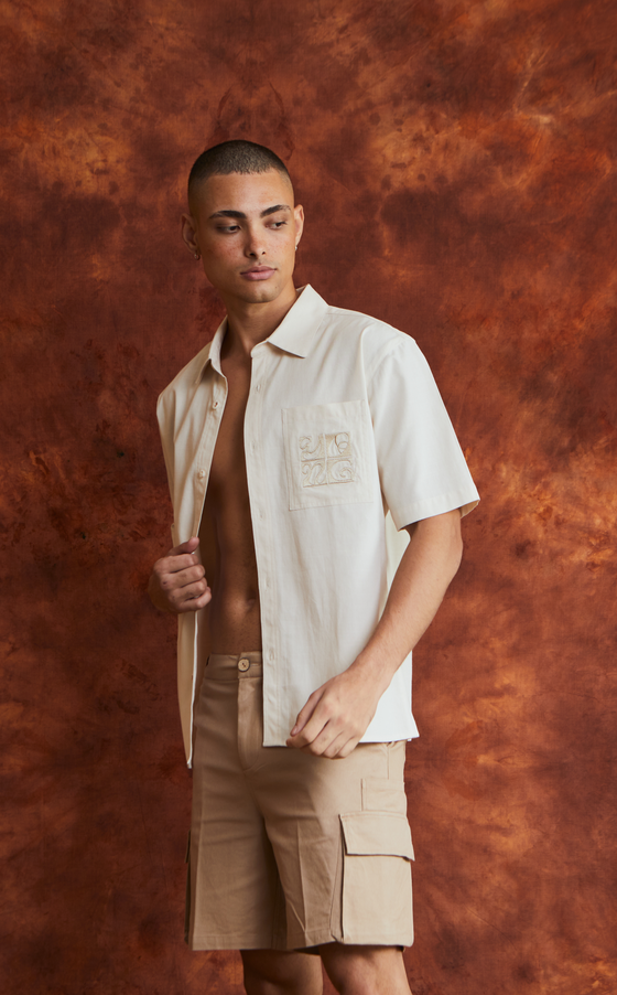 IAGO POLO - CREAM LINEN