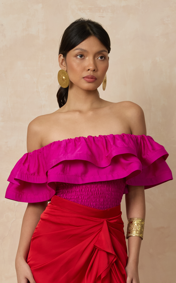 IBIZA TOP - BOUGAINVILLEA