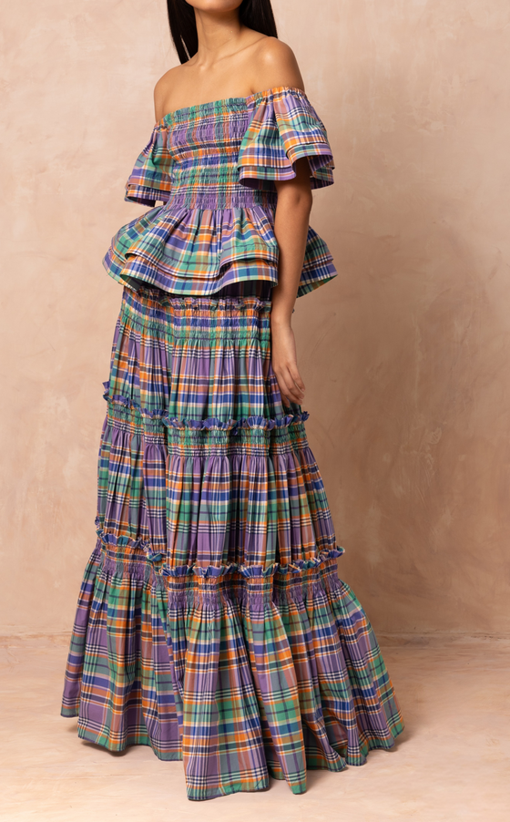 AKITA SKIRT - PURPLE PLAID (PRE ORDER)