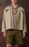 TEHRAN OVERSHIRT - LIGHT BEIGE TWILL