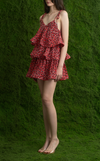 ACAPULCO MINI DRESS - PETAL ABSTRACT