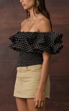 IBIZA TOP - ABSTRACT DOTS