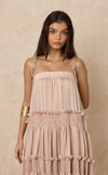 MAGAYON DRESS - BLUSH STRIPES (PRE ORDER)