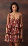 ACAPULCO MINI DRESS - ORANGE FLORAL