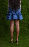 VALLETA SKIRT - BLUE TWILL