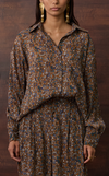 JAIPUR TOP - BROWN FLORAL