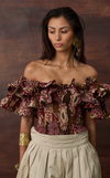 ISADORA TOP - RED MANDALA