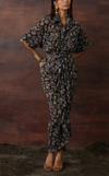 ASMARA DRESS - BLACK BOTANICAL