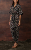 ASMARA DRESS - BLACK BOTANICAL